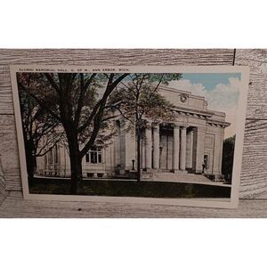 Vintage Postcard Alumni Memorial Hall‎ U of M Ann Arbor Michigan Ephemera